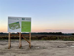 Noch bis zum 1. Oktober 2022 können sich Interessierte auf einen Bauplatz im Neubaugebiet Schnellenberger Weg bewerben.  Foto: Gemeinde Reppenstedt