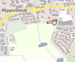 Abbildung: Lage im Raum (ohne Maßstab)<br> (Quelle: Landesamt für Geoinformation und <br>Landesvermessung Niedersachsen - LGLN)